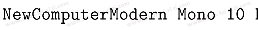 NewComputerModern Mono 10 Book字体转换